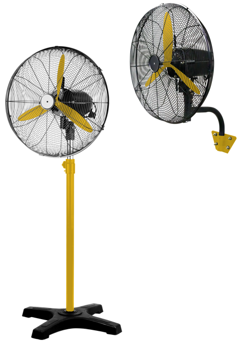 20”(50cm) Hi-Vel Industrial Pedestal / Wall Fan